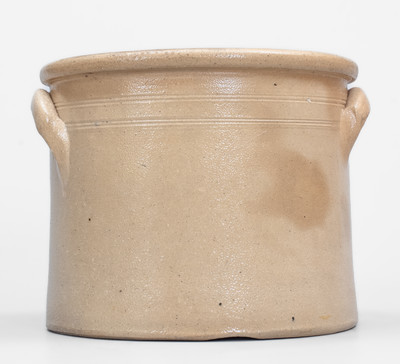 LYONS, New York Stoneware Crock w/ Floral Decoration