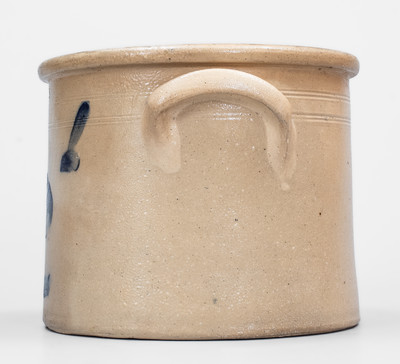 LYONS, New York Stoneware Crock w/ Floral Decoration