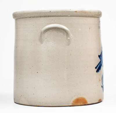 3 Gal. OTTMAN BROS. & CO. / FORT EDWARD, NY Stoneware Bird Crock, c1875