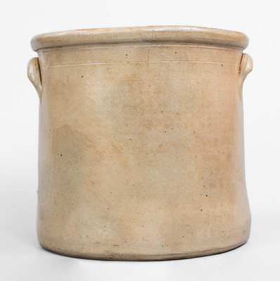 4 Gal. ALBANY, NY Stoneware Crock w/ Large Bird Decoration