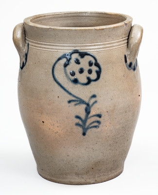 Attrib. Howe & Clark, Athens, NY Stoneware Jar, circa 1805-1813