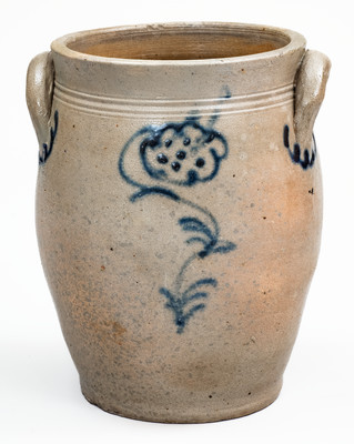 Attrib. Howe & Clark, Athens, NY Stoneware Jar, circa 1805-1813
