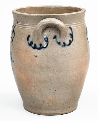 Attrib. Howe & Clark, Athens, NY Stoneware Jar, circa 1805-1813