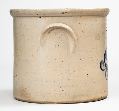 6 Qt. Stoneware Jar w/ Elaborate SCHENECTADY, NY Impressed Advertising