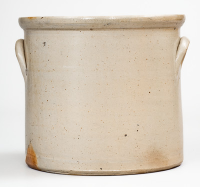 6 Qt. Stoneware Jar w/ Elaborate SCHENECTADY, NY Impressed Advertising