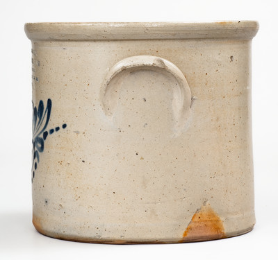 6 Qt. Stoneware Jar w/ Elaborate SCHENECTADY, NY Impressed Advertising