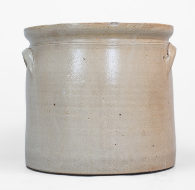Stoneware Crock w/ Elaborate Foliate Decoration, attrib. Somerset Potters Works, Somerset, MA, c1870