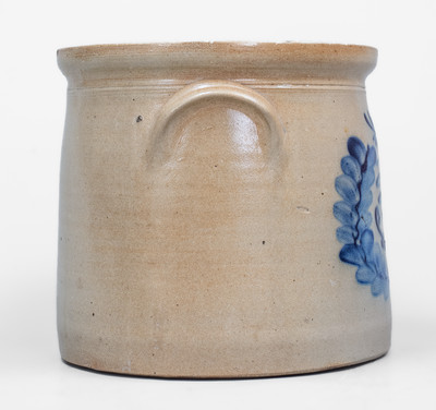 Stoneware Crock w/ Elaborate Foliate Decoration, attrib. Somerset Potters Works, Somerset, MA, c1870