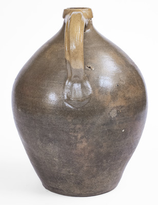 JULIUS NORTON / BENNINGTON, VT Ovoid Stoneware Jug w/ Floral Decoration