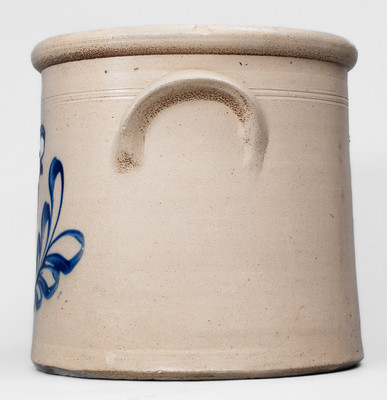 3 Gal. FRANK B. NORTON / WORCESTER, MASS. Stoneware Crock w/ Parrot Decoration
