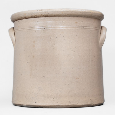 3 Gal. FRANK B. NORTON / WORCESTER, MASS. Stoneware Crock w/ Parrot Decoration