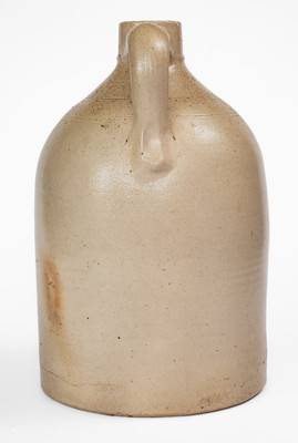 3 Gal. N. A. WHITE & SON / UTICA, NY Stoneware Bird Jug, c1885
