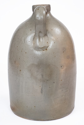 2 Gal. F. T. WRIGHT & SON / TAUNTON, MASS. Stoneware Jug w/ Bird Decoration