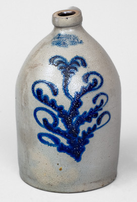 2 Gal. F. A. GALE / GALESVILLE, NY Stoneware Jug w/ Slip-Trailed Decoration