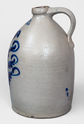2 Gal. F. A. GALE / GALESVILLE, NY Stoneware Jug w/ Slip-Trailed Decoration