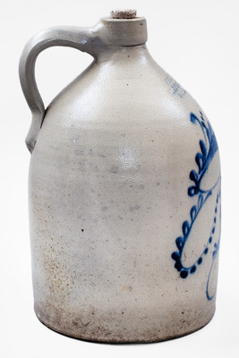 2 Gal. NEW YORK / STONEWARE CO. / FORT EDWARD, N.Y. Stoneware Bird Jug