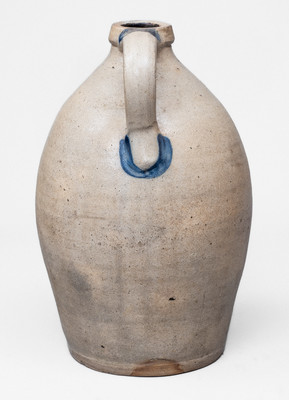 2 Gal. COWDEN & WILCOX / HARRISBURG, PA Stoneware Jug w/ Floral Decoration