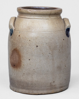 1 Gal. COWDEN & WILCOX / HARRISBURG, PA Stoneware Jar w/ Floral Decoration