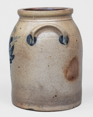 1 Gal. COWDEN & WILCOX / HARRISBURG, PA Stoneware Jar w/ Floral Decoration