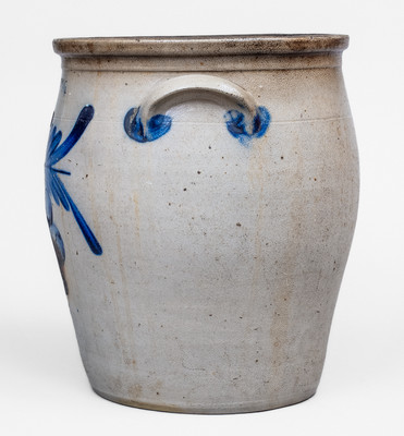 4 Gal. COWDEN & WILCOX / HARRISBURG, PA Stoneware Jar w/ Grapes Decoration