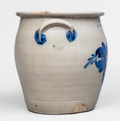 3 Gal. COWDEN & WILCOX / HARRISBURG, PA Stoneware Jar w/ Floral Decoration