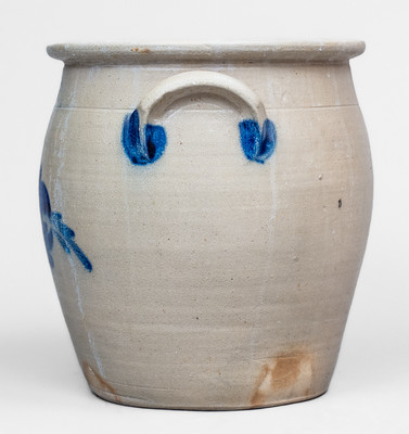 3 Gal. COWDEN & WILCOX / HARRISBURG, PA Stoneware Jar w/ Floral Decoration