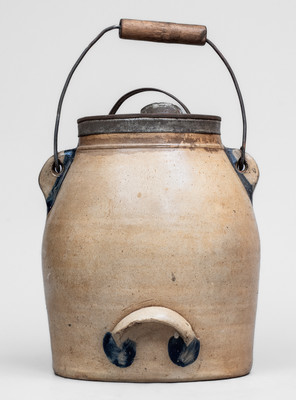 1 1/2 Gal. COWDEN & WILCOX / HARRISBURG, PA Stoneware Batter Pail, c1865