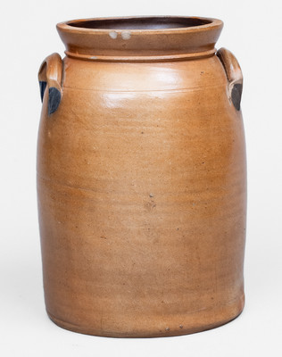 Fine COWDEN & WILCOX / HARRISBURG, PA Two-Gallon Stoneware Jar w/ Elaborate Decoration