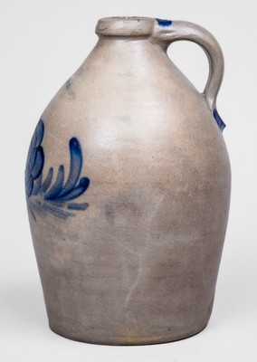 Fine COWDEN & WILCOX (Harrisburg, PA) Stoneware Jug w/ Floral Decoration