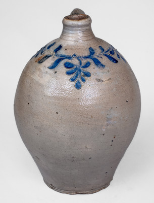 Fine Manhattan Stoneware Jug w/ Incised and Impressed Decoration, probably Crolius Family, circa 1795