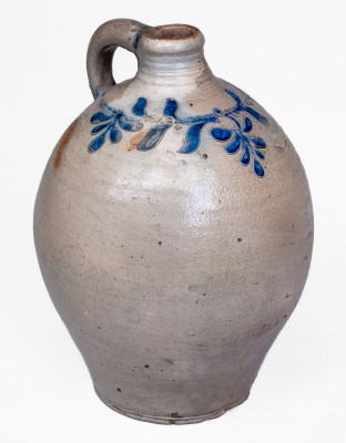 Very Fine Stoneware Jug with Incised and Impressed Decoration, Manhattan, circa 1795