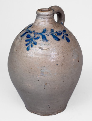 Very Fine Stoneware Jug with Incised and Impressed Decoration, Manhattan, circa 1795