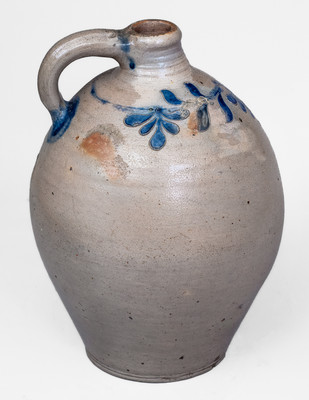 Fine Manhattan Stoneware Jug w/ Incised and Impressed Decoration, probably Crolius Family, circa 1795