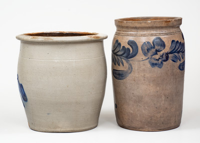 Lot of Two: Pennsylvania Stoneware incl. COWDEN & WILCOX (Harrisburg) and Remmey (Philadelphia)