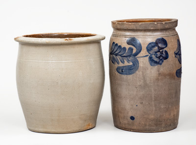 Lot of Two: Pennsylvania Stoneware incl. COWDEN & WILCOX (Harrisburg) and Remmey (Philadelphia)