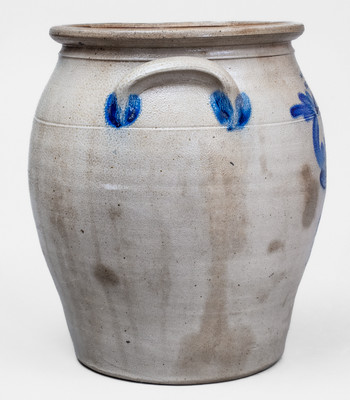 3 Gal. COWDEN & WILCOX / HARRISBURG, PA Stoneware Jar w/ Floral Decoration