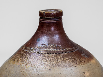 Fine BOSTON Stoneware Jug, Frederick Carpenter, early 19th century