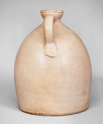 Very Rare J. & E. NORTON / BENNINGTON, VT Stoneware Syrup Jug w/ Bird Decoration