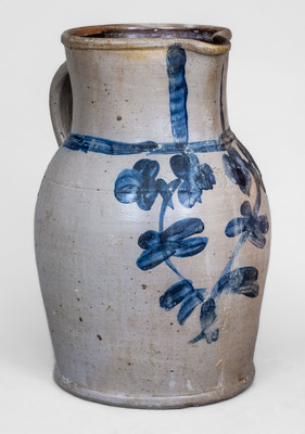 3 Gal. Baltimore, MD Stoneware Pitcher w/ Floral Decoration