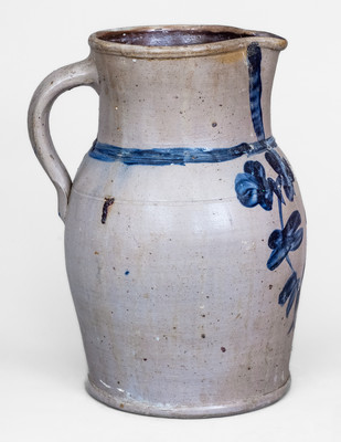 3 Gal. Baltimore, MD Stoneware Pitcher w/ Floral Decoration
