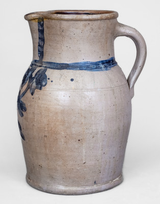 3 Gal. Baltimore, MD Stoneware Pitcher w/ Floral Decoration