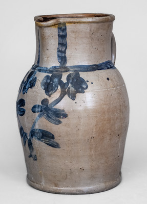 3 Gal. Baltimore, MD Stoneware Pitcher w/ Floral Decoration
