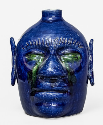 Edwin Meaders (Cleveland, GA) Face Jug w/ Crying Eyes
