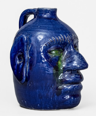Edwin Meaders (Cleveland, GA) Face Jug w/ Crying Eyes