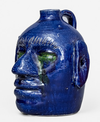 Edwin Meaders (Cleveland, GA) Face Jug w/ Crying Eyes