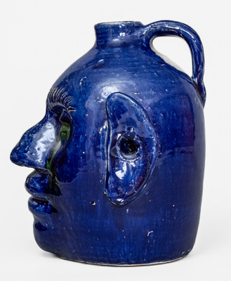 Edwin Meaders (Cleveland, GA) Face Jug w/ Crying Eyes