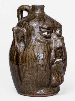Lanier Meaders (Cleveland, GA) Face Jug, circa 1980