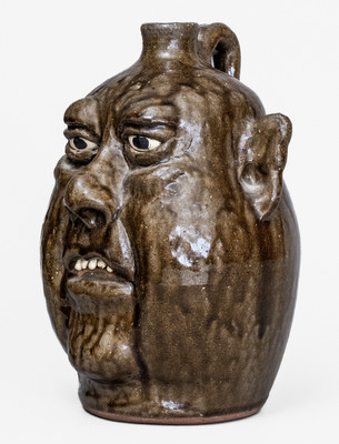 Lanier Meaders (Cleveland, GA) Face Jug, circa 1980