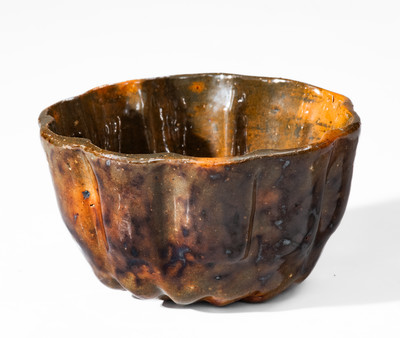 Manganese-Decorated JOHN BELL (Waynesboro, PA) Redware Pudding Mold