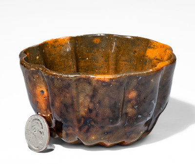 Manganese-Decorated JOHN BELL (Waynesboro, PA) Redware Pudding Mold